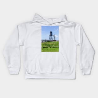 Lighthouse Obereversand, Dorumer Neufeld, Dorum, Lower Saxony Kids Hoodie